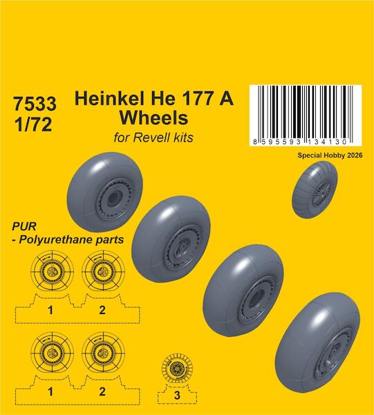 Heinkel He177A Wheels (Revell) CMKA7533