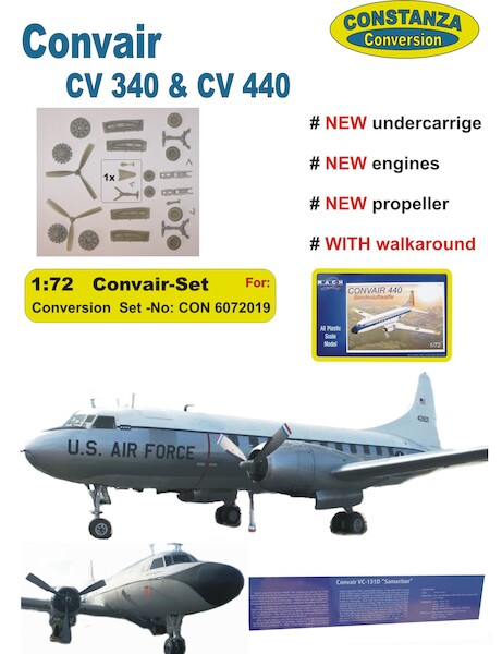 Convair CV340/440 update set (Mach 2) (RESTOCK) CON6072019