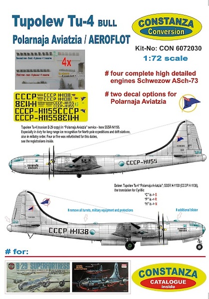 Tupolev Tu4 "Bull" (Polarnaja Aviatzia / AEROFLOT) (RESTOCK) CON6072030