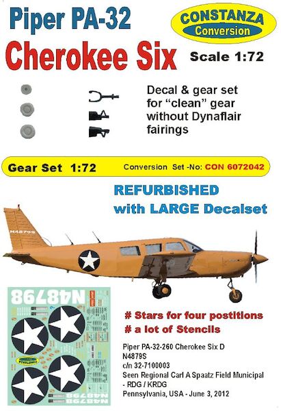 Piper PA32 Cherokee Gear and decals CON6072042