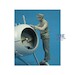 French Airman Standing on wheel F32-046
