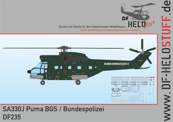 SA330J  Puma "BGS and Bundespolizei"  DF23572