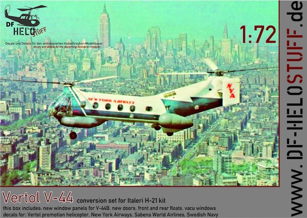 Vertol V44B Conversion Set for Italeri Kit (Swedish Navy, New York Airways, Sabena) DF80772