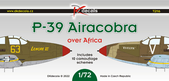 Bell P39?P400 Airacobra over Africa and Italy (10 Schemes)  DK72116