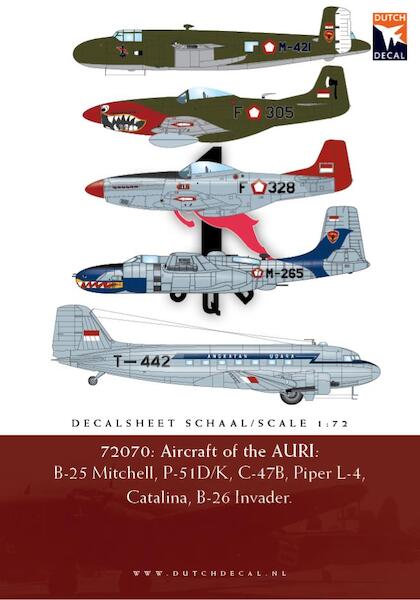 Aircraft of the Auri (B25, P51, C47, L4, Auster MKIII) (Some small stocks found DD72070