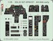 SPACE 3D  Detailset AH64A Apache - early- Instrument Panels and seatbelts (Trumpeter) 3DL32027