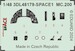SPACE 3D Detailset Macchi MC.200 Saetta Instrument panel and Seatbelts  (Italeri) 3DL48179