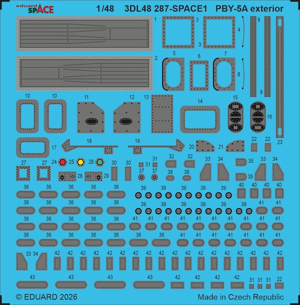 SPACE 3D Detailset PBY5a Catalina Exterior (Eduard/Revell) 3DL48287