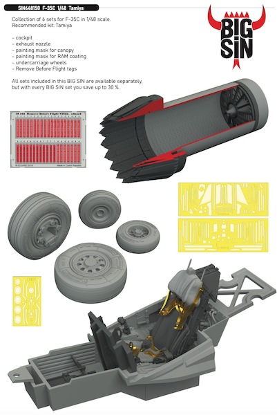 F35C Lightning II set (Tamiya) BIG SIN648150