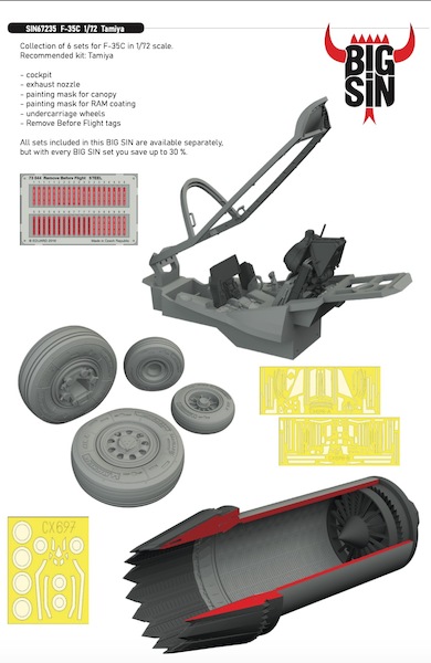 F35C Lightning II set (Tamiya) BIG SIN67235