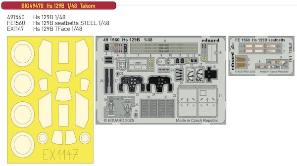 Detailset Henschel HS129B-2 (Takom) BIG49470