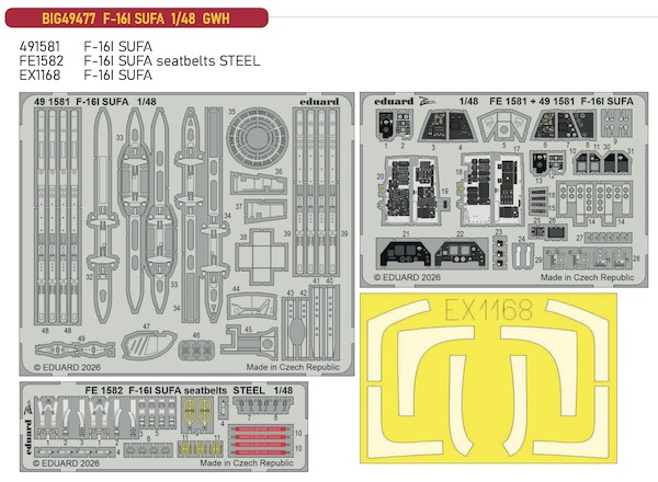 Detailset F16I Sufa (Great Wall Hobby) BIG49477