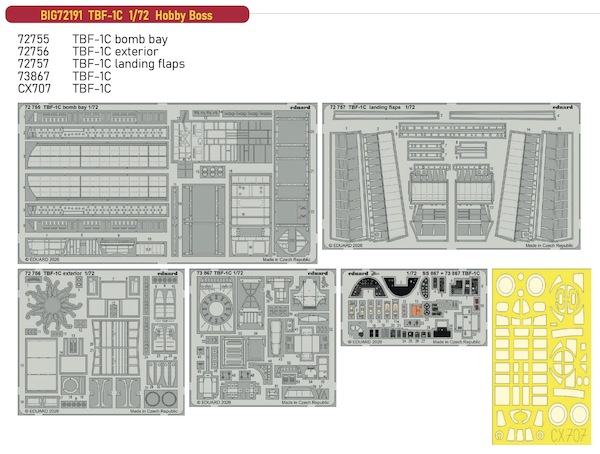 Detailset TBF-1C Avenger (Hobby Boss) BIG72191