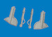 Supermarine Spitfire MKIX/XVI Undercarriage Legs (Eduard) E6481169