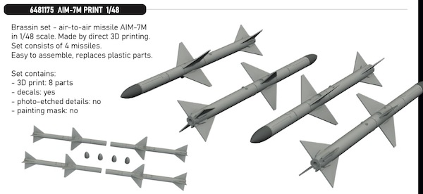 AIM7M Sparrow Missiles (4x) E6481175