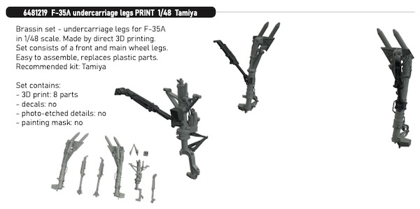 F35A Lightning II Undercarriage Legs set (Tamiya) E6481219