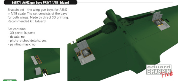 Mitsubishi A6M2 Gun Bays (Eduard)  E648771