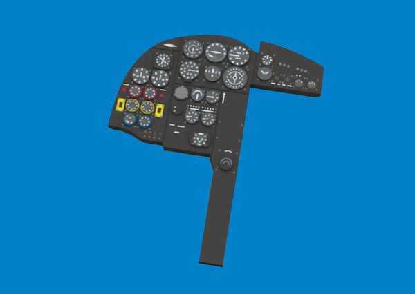 Mosquito FB MkIV /PR MkIV Löök Instrument Panel and seatbelts (Tamiya) E674033
