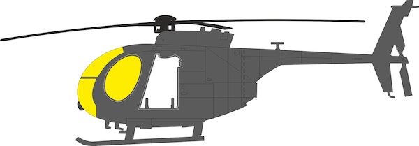 Mask AH6J Canopy and cabin (ICM) EX1185