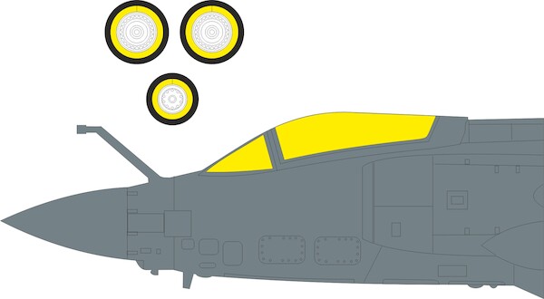 Mask Buccaneer S2D Canopy and wheels TFace (Trumpeter) EX1191