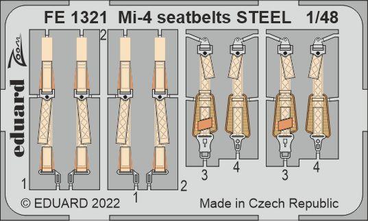 Detailset Mil Mi4 'Hound' Seatbelts (Trumpeter)  FE1321