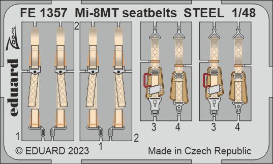 Detailset Mil Mi8T Hip Seatbelts (Trumpeter)  fe1357