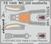 Detailset Macchi MC200 Saeta Seatbelts (Italeri) FE1448