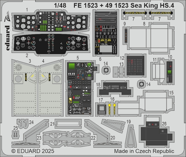 Detailset Westland Sea King HC4 Interior (Airfix) FE1523