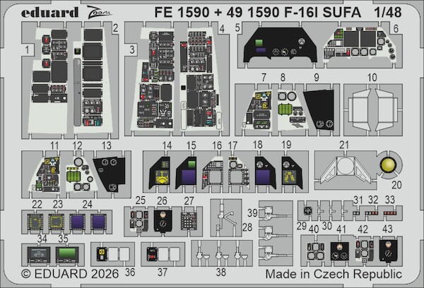 Detailset F16I SUFA Interior (Kinetic) FE1590