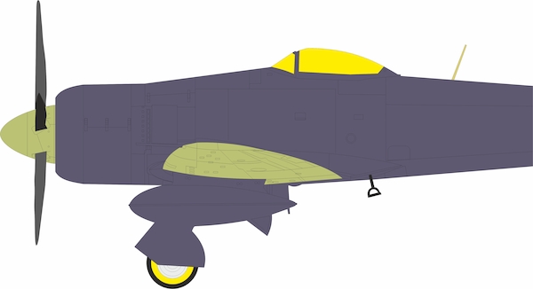 Mask Hawker Sea Fury FB.11 Canopy and wheels (DBMK) jx360