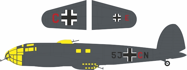Mask Heinkel He 111P-1 Code letters (Revell) jx362