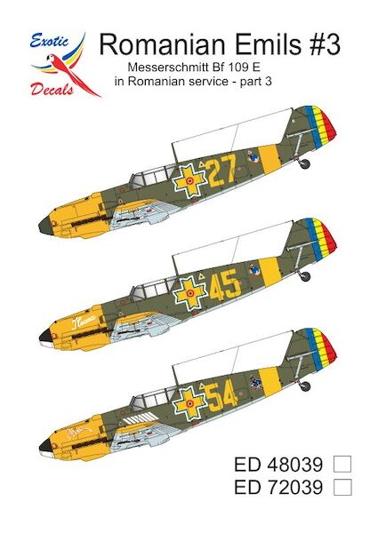 Romanian Emils #3, Messerschmitt Bf109E in Romanian Service Part3 ED72039