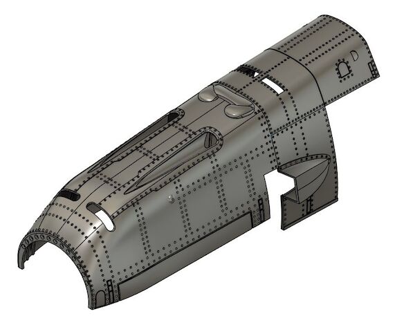 Messerschmitt ME 109E Engine Cowling (EDUARD) fmC32002