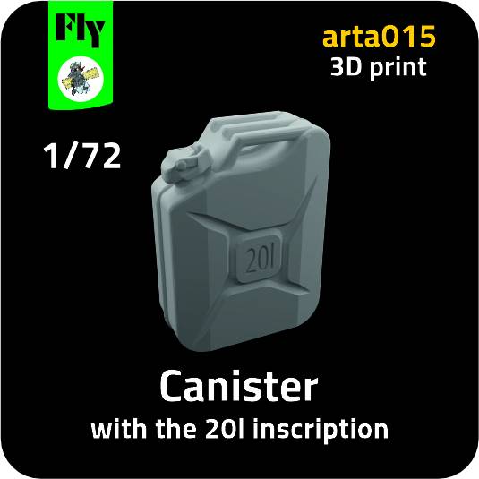 Canister with 20 litres inscription (10x) ARTA015