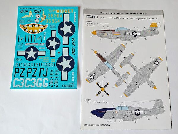 North American P-51 Mustang Nose art, Part #1 FOX32-015