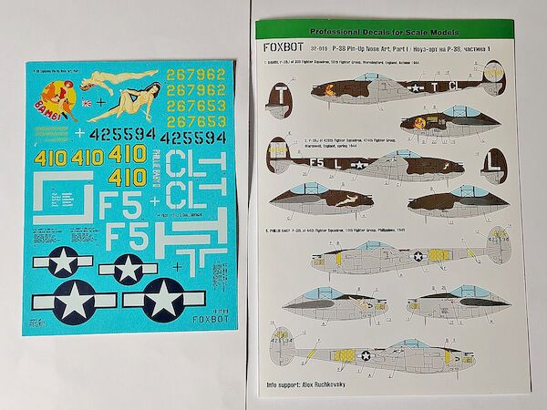 Lockheed P-38 Lightning Pin-Up Nose Art, Part I FOX32-019