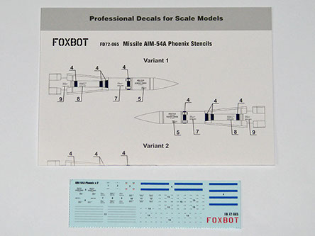AIM54A Phoenix Missile  Stencils  FOX48-080