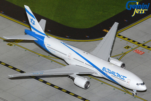 Boeing 777-200ER El Al Israel Airlines 4X-ECE new livery GJELY2425