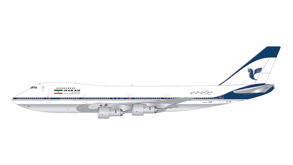 Boeing 747-100B Iran Air EP-IAM polished belly GJIRA2305