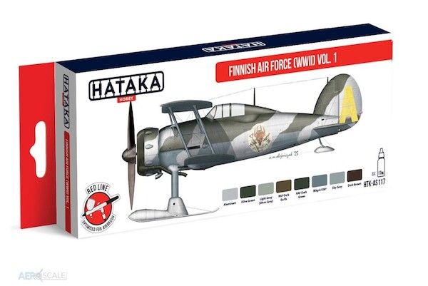 Finnish WWII Air Force Volume 1 Paint Set (8 colours) HTK-AS117