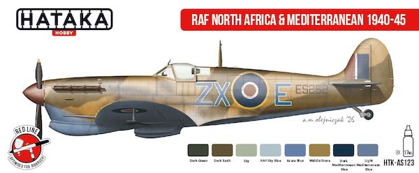RAF North Africa & Mediterranean 1940-45 (8 Colours) HTK-AS123