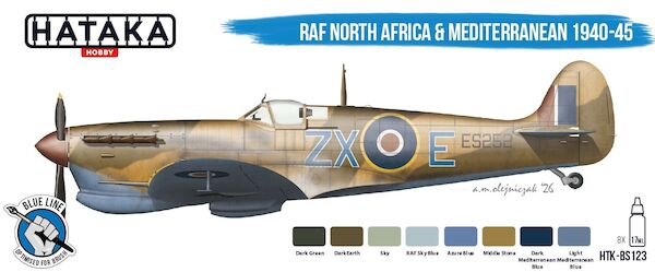 RAF North Africa & Mediterranean 1940-45 (8 Paints) HTK-BS123