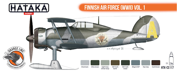 Finnish WWII Air Force Volume 1 Paint Set (8 colours) HTK-CS117
