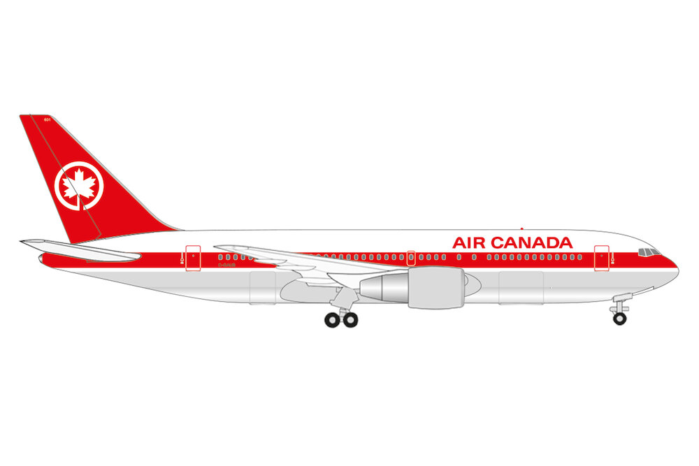 Herpa Wings 537377 Boeing 767200 Air Canada CGAUB