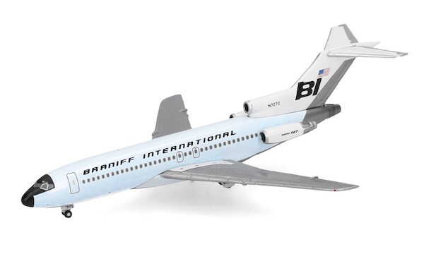 Boeing 727-100 Braniff International, Solid Light Sky Blue N7272 537995