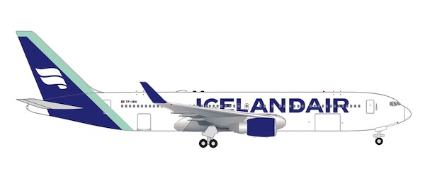 Boeing 767-300 Icelandair Borreal blue tail stripe TF-ISN 539241