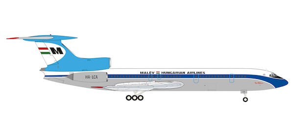 Tupolev Tu154B2 Malév Hungarian Airlines Dr. Fülöp András HA-LCA 574044
