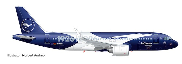 Airbus A320neo Lufthansa 100 years D-AING 615105