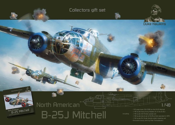 B25J Mitchell collectors giftset (Including decals for 2 Dutch Mitchells ) LEK004