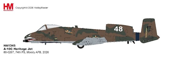A-10C Heritage Jet 80-0267, 74th FS, Moody AFB, 2026 HA1345